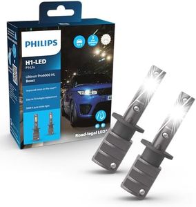 Philips Ultinon Pro6000 Boost H1 LED Headlight Bulb with Road Legal 5800 K Grey