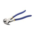 TATA AGRICO Tools Fencing Pliers - Multi Purpose Fence Tool with 2 Wire Cutters and Splicers, Hammer End, Staple Starter, Staple Puller, Grip Jaws - Heavy Duty Drop Forged Steel (10.5 Inches)