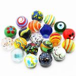 VEALIZUU 20 PCS Glass Marbles for Kids, Marble Games and Marble Run Accessories for Boys and Girls, Beautiful Marbles Bulk for Home Decoration