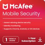 McAfee Mobile security 2024 | 1 Device, 1 Year | Antivirus Internet Security Software | Scam Protection & Identity Protection Included | Android/iOS | Email Delivery