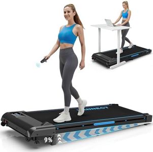 VANNECT 4 in 1 Walking Pad with 9% Incline, 1-10KM/H Walking Treadmill for Home with 330LBS Capacity, 2.75HP Upgraded Portable Under Desk Running Machine with Magnetic Remote Control, LED Display