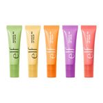 e.l.f. Squeeze Me Lip Balm, Set of 5, Includes Strawberry, Vanilla Frosting, Peach, Grape & Honeydew