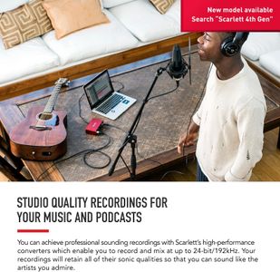 Focusrite Scarlett Solo 3rd Gen USB Audio Interface – Compact Recording
