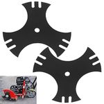 Karbay 2 Pack 79cc Tri-Tip Blade Compatible with Earthquake 41273 79cc 4-Cycle Walk-Behind Edger, Help Accomplish Lawn, Sidewalk and Driveway Edging Tasks