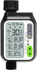 Ausale Digital Water Timer, Sprinkler Timer Programmable, Garden Hose Timers for Watering Large LCD Display, Manual Irrigation Mode, IP65 Waterproof Lawn Patio Farm (HCT355)