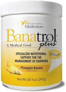 Medtrition Banatrol Natural Anti-Diarrheal with Prebiotics, Relief for IBS and Recurring Diarrhea, Clinically Supported Food, Non-Constipating, 28 Servings (Pineapple)