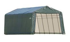 ShelterLogic ShelterCoat Peak Style Garage, Green, 13 x 24 x 10 ft.
