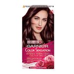 Garnier Color Sensation Brown Hair Dye Permanent 4.15, Icy Chestnut Brown