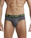 Jockey Men's Microfiber Breathable Mesh Nylon Briefs with Enhanced Cooling - Designed for Workouts & All Day Wear MM04_Black_M