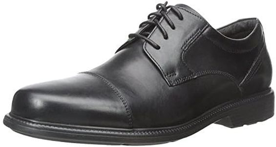Rockport Men's Charles Road Leather Dress Shoe Black, Size 8 Medium