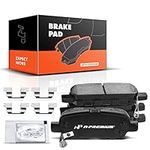 A-Premium Rear Ceramic Disc Brake Pads Set Compatible with Select Infiniti, Suzuki and Nissan Models - EX35, EX37, FX35, FX37, FX45, G25, G35, G37, M35h, M35, M45, Altima, Juke, LEAF, Maxima, Murano