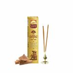 Parimal Pure Sandal Hand Rolled Agarbathi (72-80 Sticks) (144 gm) | Burning Time 45-60 Min | Natural Incense with Sandal & Resin| Fresh Fragrance for Meditation & Relaxation | Each 24 Gram | Pack of 6