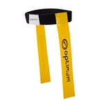 Optimum TBFB Touch Rugby Tackle Tag Belt Flags | Adjustable Velcro, Training Aid For Beginner| Pack Of One - Yellow