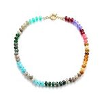 Beaded Gemstone Necklace for Women,