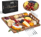 SMIRLY Charcuterie Boards Gift Set: Charcuterie Board Set, Acacia Cheese Board Set - House Warming Gifts New Home, Wedding Gifts for Couple, Bridal Shower Gift