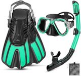 PIYAZI Mask Fins Snorkel Set, Snork