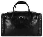 Full Grain Leather Duffle Travel Bag Overnight Carry On Luggage Weekend Bag Large - Time Resistance