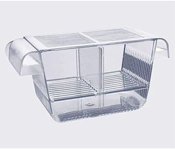Qguai Fish Breeding Box, perfect fish tank divider acclimation box for aggressive fishes, nursery for injured, hatchery incubator breeder box for Shrimp cicilids eggs baby fishes (S ( 5.3*2.7*2.9" ))