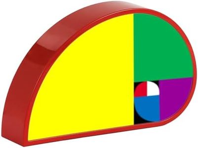 FIBONAX Fibonacci Clock, Unique Desk Author Clock Inspired by Fibonacci Spiral, Modern Office Math Clocks with Mathematical Expressions as Conversation Pieces, for Lover, Nerds, Adults