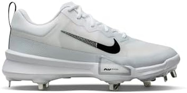 Nike Force Zoom Trout 9 Pro Low Metal Baseball Cleats SZ 11 White | Black