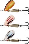 Abu Garcia Droppen 3 Pack, Fishing Hook, Hard Lures, Long Casting Vibration Spinner Blade Lures for Predator Fishing - Perch, Chub, Pike, Trout, Salmon, Sea Trout,Unisex, Assorted, 6g | 44mm