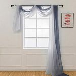 NAPEARL Ombre Window Scarf Valance,