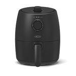 BELLA 2 L Manual Air Fryer Oven and 5-in-1 Multicooker with Removable Nonstick and Dishwasher Safe Crisping Tray and Basket, 1200 Watt Heating System, Matte Black