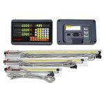 ToAuto 6" 12" 22" 3 Axis Digital Readout DRO Display 5um Precision TTL Linear Glass Scale for Milling Machine,150mm+300mm+550mm