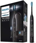 Philips Sonicare Expertclean 7300 Sonic Electric Toothbrush 3 Mode and Intensity, Built-In Sensor and Smart Brush Head Recognition, Black, HX9618/01