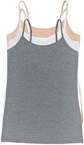 Felina Womens Cotton Modal Camisole, Adjustable Cotton Tank Top 3-Pack