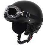 HALF HELMET SHELL BLACK