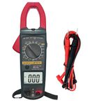 HTC CM-2030 Digital Ac ClampMeter 1000A Tester Clip-On-Meter With 1 Year Warranty Digital Multimeter (Green, Red 2000 Counts)