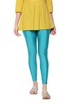 TWIN BIRDS Tailored Cut & Slim Fit Stretchable Nylon Elasthane Fabric Ankle Length Shimmer Leggings for Women (2XL, Soul Gem)