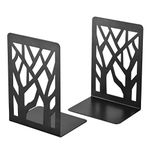 Book Ends, Bookends Heavy Duty, INNÔPLUS Book End Holder for Shelves, Metal Bookend for Office and School, Decorative Tree Unique Design Book Stopper for Gift, Book Binder and Dividers