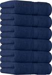 Utopia Towels 6 Pack Premium Hand Towels (16 x 28 inches) 100% Ring Spun Cotton Soft and Absorbent 600 GSM Towels for Bathroom, Gym, Hotel (Navy)