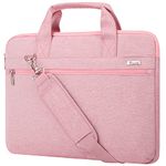 Voova Laptop Bag 15.6 Inch,Waterproof Computer Case Sleeve for MacBook Air 15,MacBook Pro 15/16,15-16 Inch HP Dell Lenovo Asus Laptop, Slim Briefcase Messenger Bag for women ladies& Girls,Pink