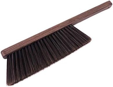 Hand Broom Cleaning Brushes-Soft Bristles Dusting Brush for Cleaning Car/Bed/Couch/Draft/Garden/Furniture/Clothes,Wooden Handle