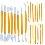 22 Pcs Plastic Clay Tools, Double-Ended Pottery Clay Sculpting Tools Polymer Clay Tools Pottery Clay Modelling Tools Crafts Clay Modeling Tool for Pottery Sculpture Ceramics Artwork Crafts