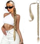 Long Braided Ponytail Extension wit