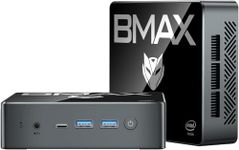 BMAX Mini PC 12th Gen Intel Alder Lake-N100 Processor (up to 3.40GHz) Mini Computer, 16GB RAM 512GB SSD Business Mini Desktop PC, B4Plus 4K UHD,Type-C/USB 3.0× 2/BT 5.2/WiFi 5/HDMI/WOL/Auto Power On