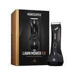 MANSCAPED® The Lawn Mower® 4.0, Electric Groin Hair Trimmer, Replaceable SkinSafe® Ceramic Blade Heads, Waterproof Wet/Dry Clippers, Rechargeable, Wireless Charging, Male Grooming Razor, Travel Lock