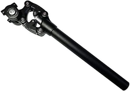 New SR SUNTOUR SP12 NCX Suspension Seat Post, Shock Absorber Post, Suspension MBT Seat Post for Most Mountain and City Bikes, MTB, Most Sizes Have (Load Weight 132-220lbs) (Black 350mm,30.4)