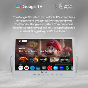 SYLVOX 15.6" Portable TV – Compact HD Display for Travel or Kitchen
