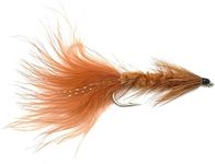 Wooly Bugger Fly Fishing Flies for Trout and Other Freshwater Fish - One Dozen Wet / Streamer Flies (6, Brown)