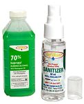 SOFSKIN (USA Brand) Premium Hand Sanitizer 70% Iso Propyl Alcohol with Wintergreen Oil, 475 ml (FREE Spray Bottle) Also Good for cleaning Laptop, Mobile, Window Pans, Washing Baby Clothes to get rid of bacteria, etc.