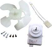 Edgewater Parts W10124096, AP4318657, PS1957416 Refrigerator Condenser Fan Motor Kit Compatible with Whirlpool, Kenmore, KitchenAid, Maytag, Estate (Fits Models: ED5, GS2, GS6, MSD)