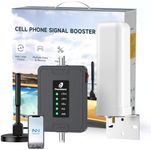 Vehicle Cell Phone Signal Booster for RV Truck SUV | Boost 3G 4G LTE Voice Data for All Canadian Carriers - Bell, Rogers, Telus & More on Band 2 4 5 12 13 17 | Magnetic Roof Antenna | ISED Approved