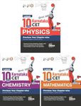 Latest 10 Year Karnataka CET Physics, Chemistry & Mathematics Previous Year Chapter-wise Solved Papers (2023 - 2014) | KCET PYQs Question Bank | For 2024 Engineering (B.Tech/ BE) & B.Sc. Exams