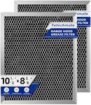 97007696 41F Grease Filter fit for B-roan Nu-tone Range Hood 8-3/4" x 10-1/2" Aluminum Mesh Charcoal Filter Compatible with Most Brand Stove Vents -2 PACKS