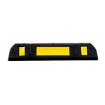 LADWA Rubber Parking Stopper Biometric for Garage Floor Block Car Wheels As Parking Aid and Stops The Tires (500 Mm, Black)